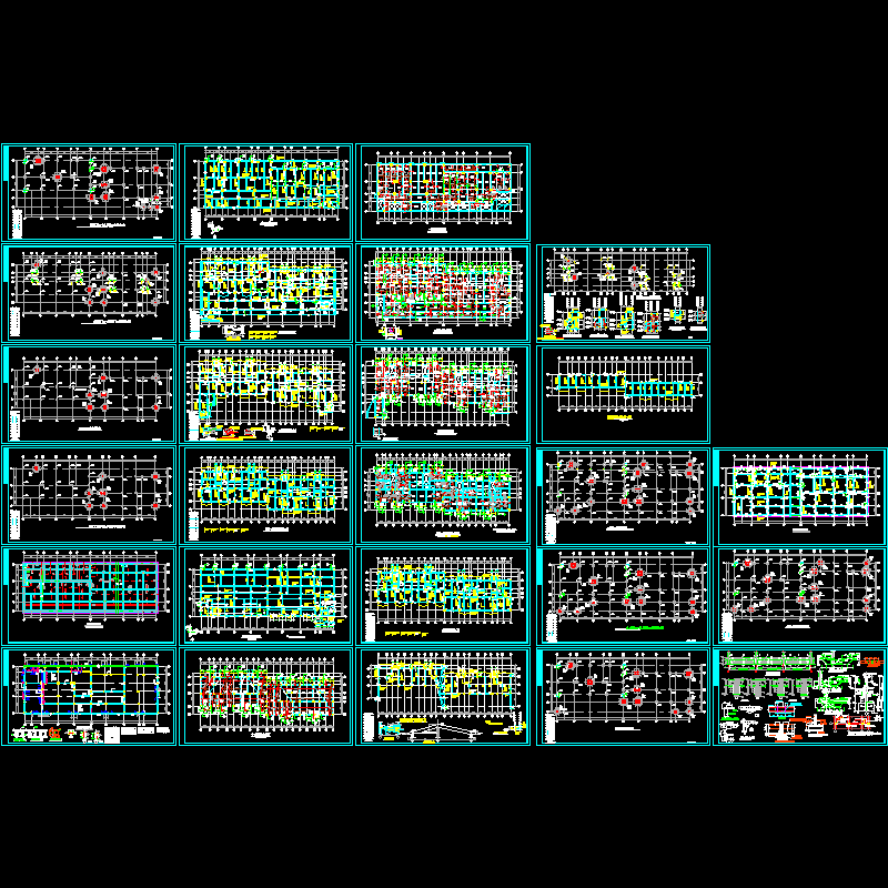 11层住宅楼结构CAD施工图纸(dwg)