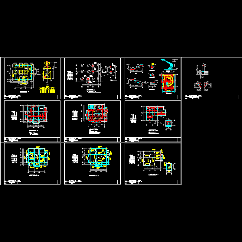 茵墅的结构CAD图纸（设计院）(dwg)