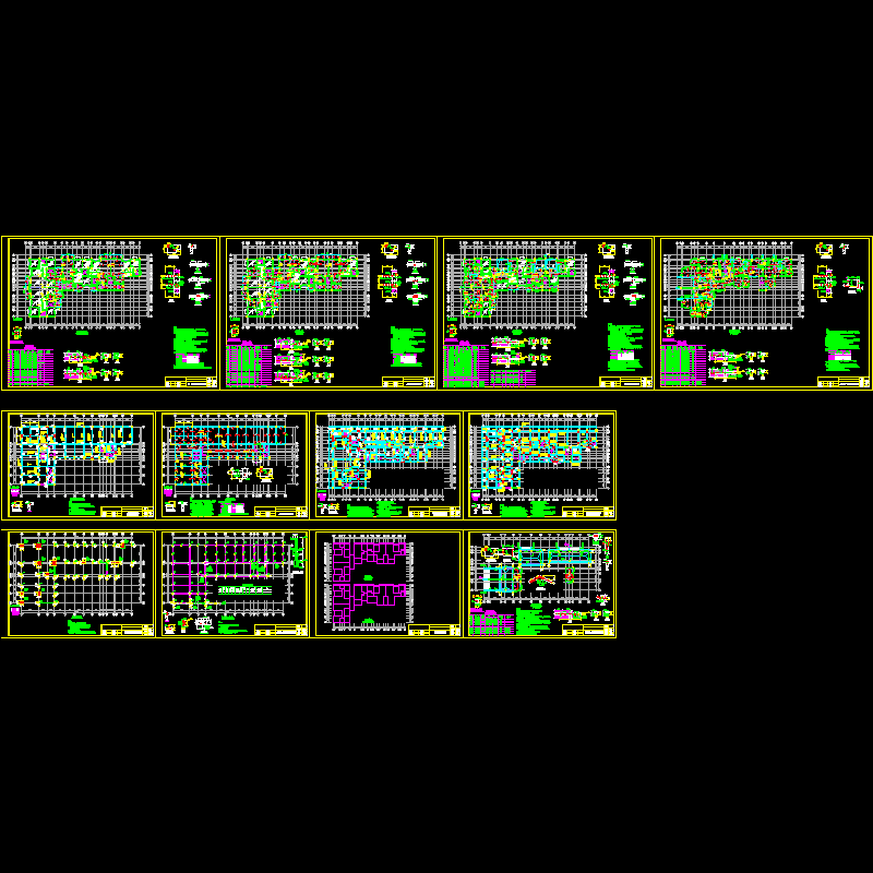 砖混住宅结构设计CAD图纸(dwg)