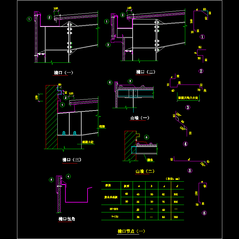 檐口构造节点详图 - 1