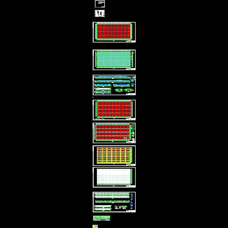 蓄电池厂房结构设计CAD施工图纸(dwg)(6度抗震)(独立基础)