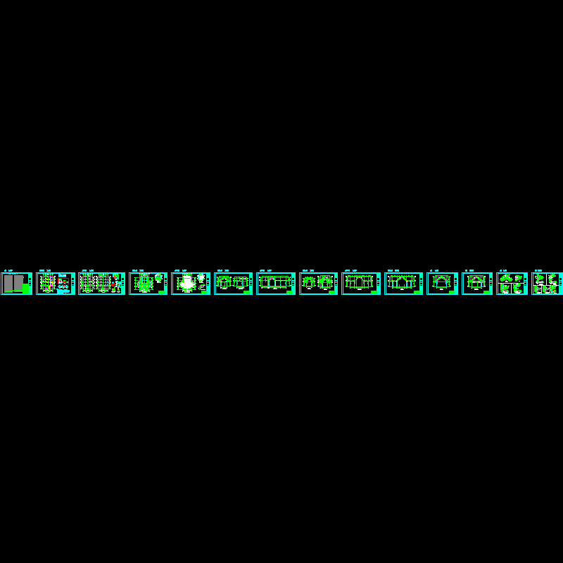 钢框架婚礼堂结构CAD施工图纸(dwg)(8度抗震)(独立基础)(二级结构安全)