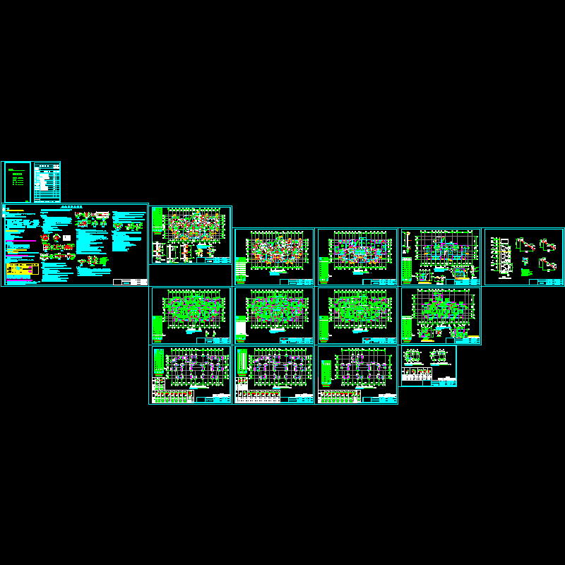 16层剪力墙住宅结构CAD施工图纸(dwg)(甲级筏形基础)(二级结构安全)