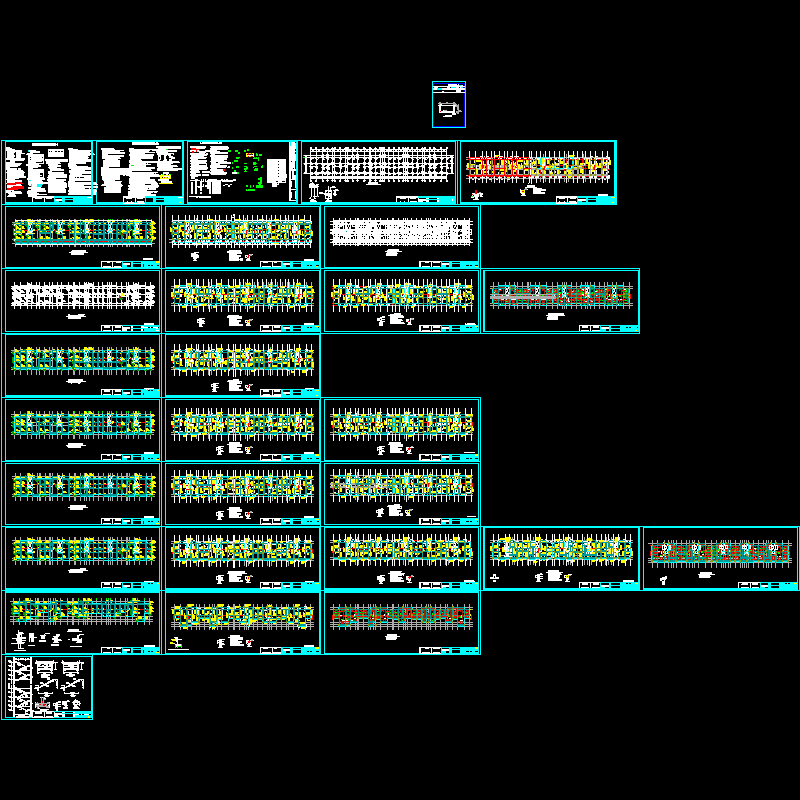 11层框架结构住宅楼结构CAD施工图纸(dwg)(6度抗震)(乙级桩基础)