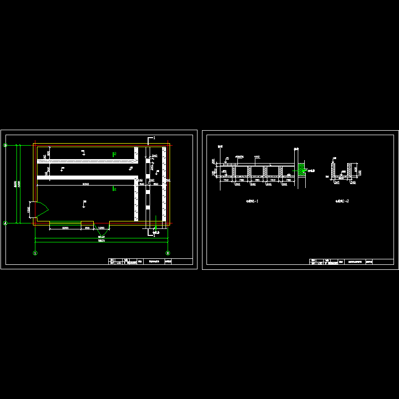 电缆沟设计CAD图纸(dwg)