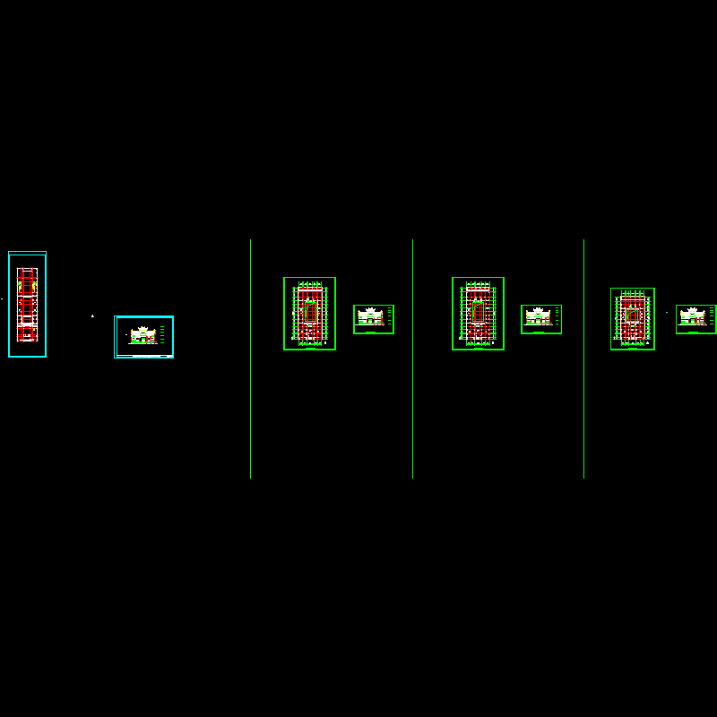 [CAD图]福寿堂祠堂建筑方案（带实景照片）(dwg)