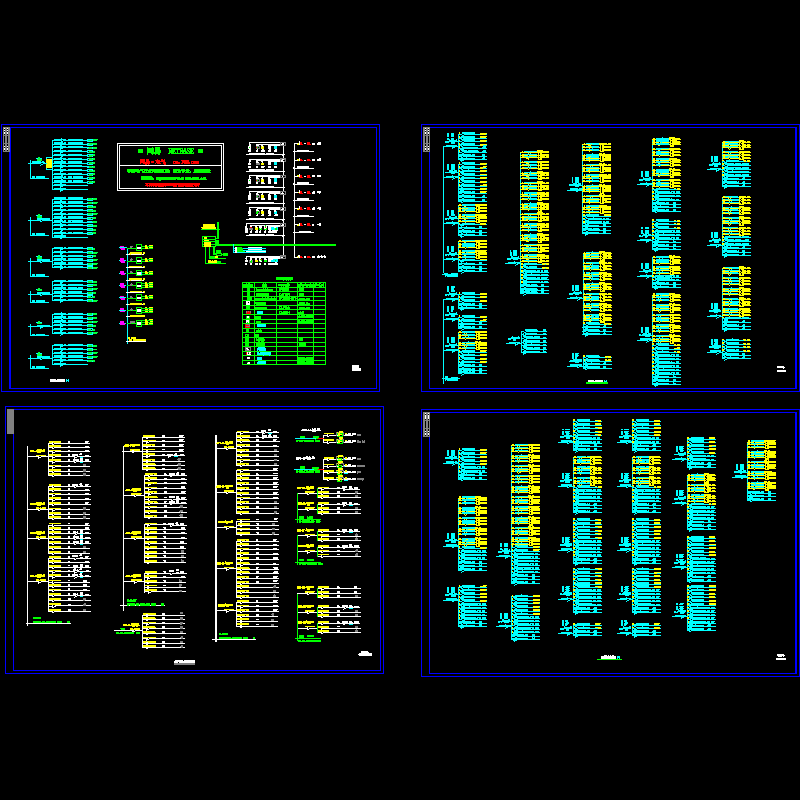 学校综合楼照明结线系统图.dwg