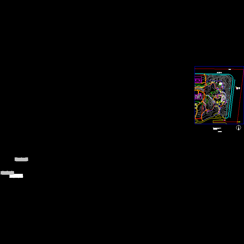 公园照明平面CAD图纸(dwg)