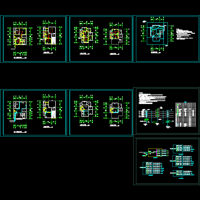别墅强电弱电施工图 - 1