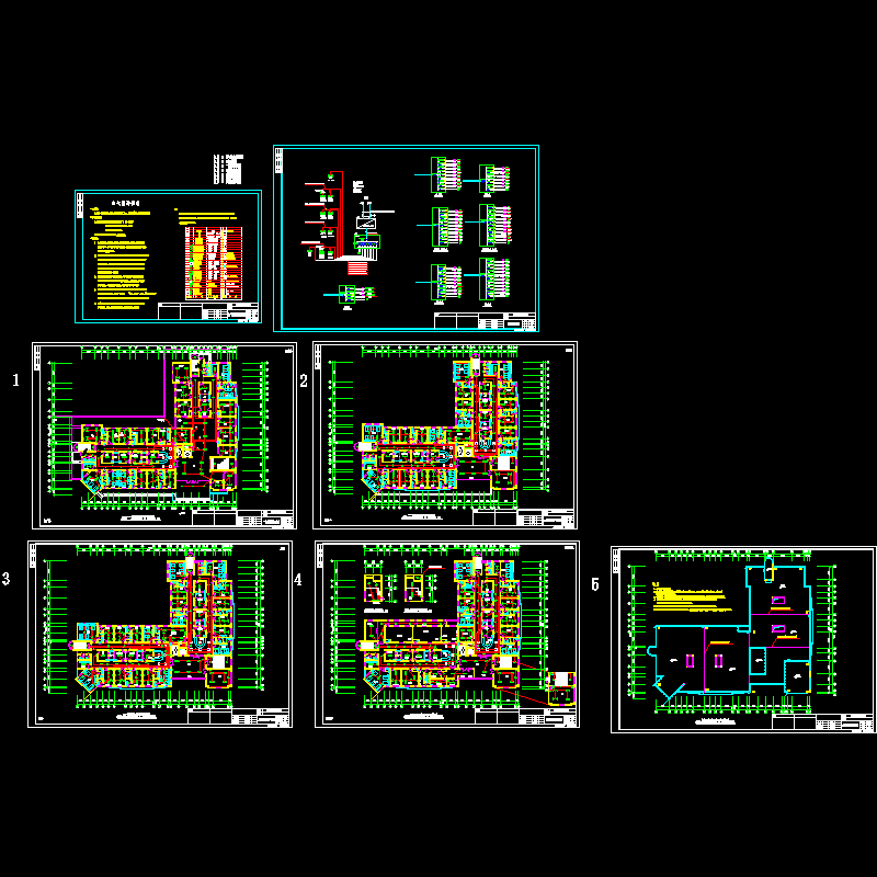 医院电气CAD图纸(dwg)