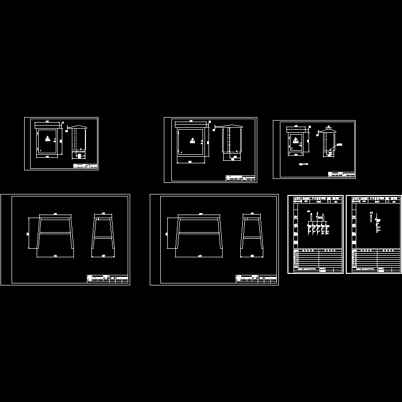 [CAD图]建筑工地用电源箱(dwg)