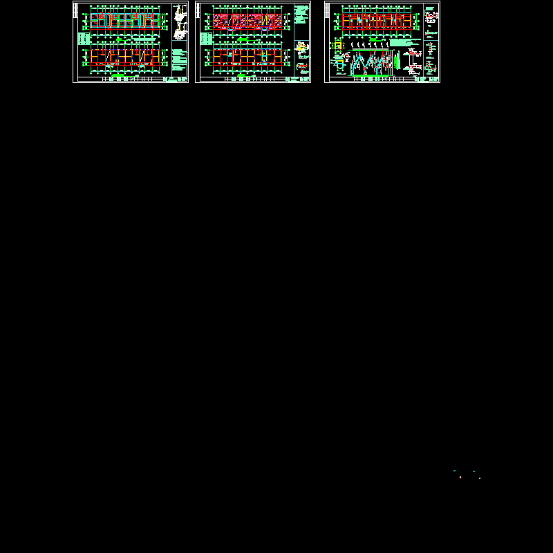 3层砌体结构设计CAD施工图纸(dwg)(条形基础)(二级结构安全)