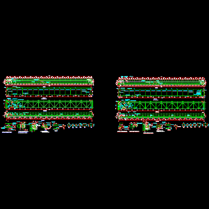 30米吊车梁节点构造CAD详图纸(dwg)