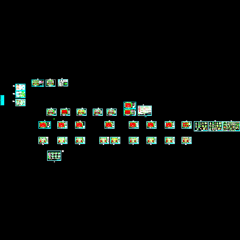 18层框架剪力墙结构住宅结构CAD施工图纸(dwg)(6度抗震)(桩基础)