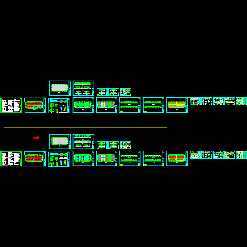 63×180门式刚架厂房施工图纸（dwg格式CAD，18张）(钢结构设计说明)