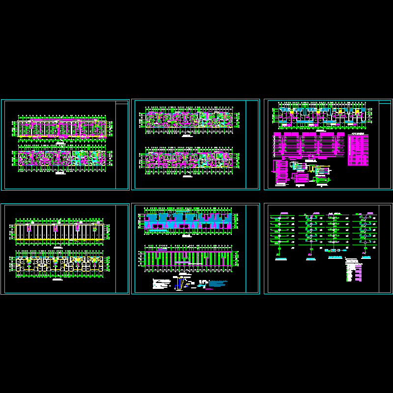 6层住宅楼电气CAD图纸(dwg)