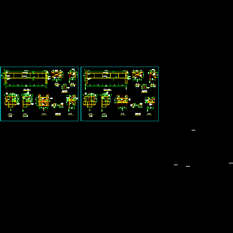 吊车梁节点CAD详图纸(dwg)