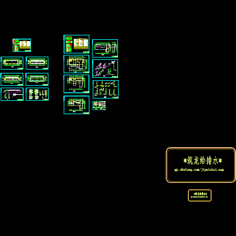 3层综合办公楼给排水CAD施工大样图(dwg)