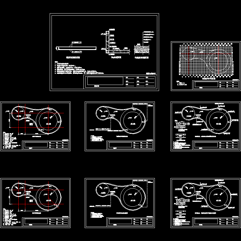 小区游泳池CAD图纸(剖面图)(dwg)