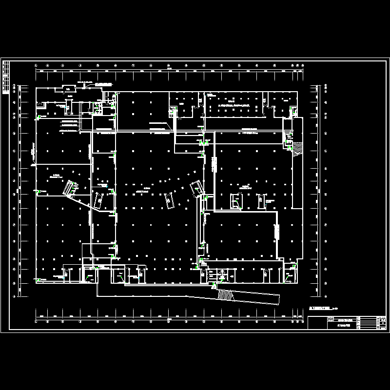 下车库动力配电平面CAD图纸(dwg)