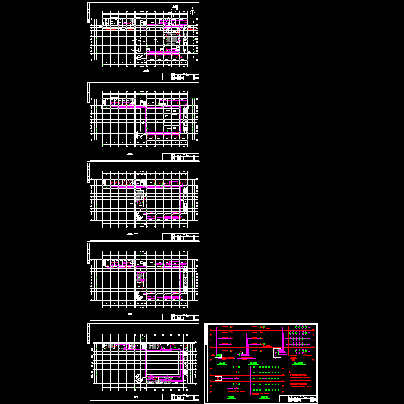 成套弱电CAD施工图纸(dwg)