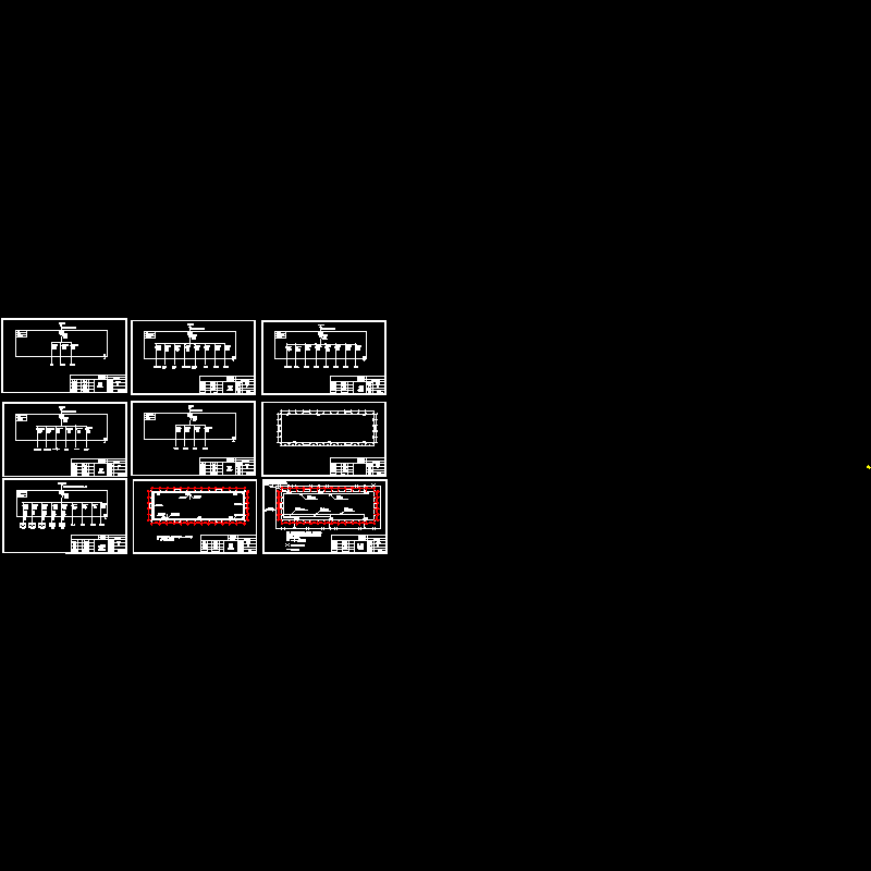 厂房动力安装单线CAD图纸(dwg)