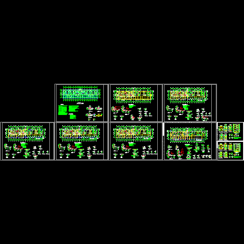 砖混住宅结构设计CAD图纸(dwg)