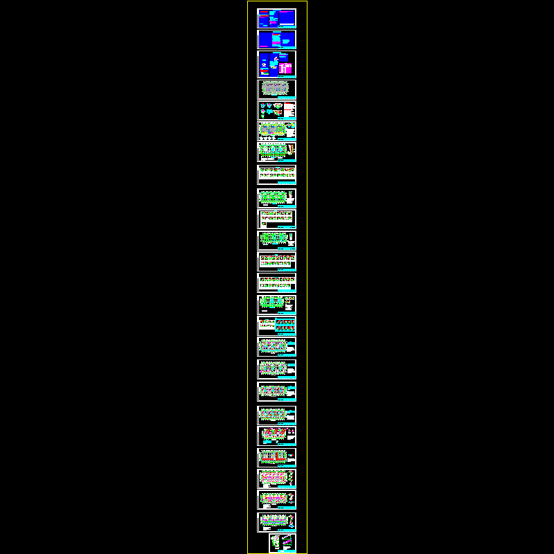 [CAD图]17层剪力墙结构高层住宅结施（地下1层、预应力管桩）(dwg)