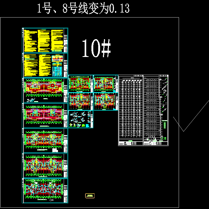 高层住宅楼给排水CAD施工大样图(dwg)