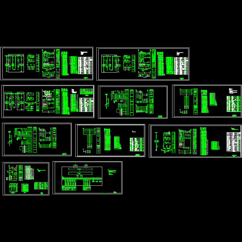 6kv二次接线CAD图纸(dwg)