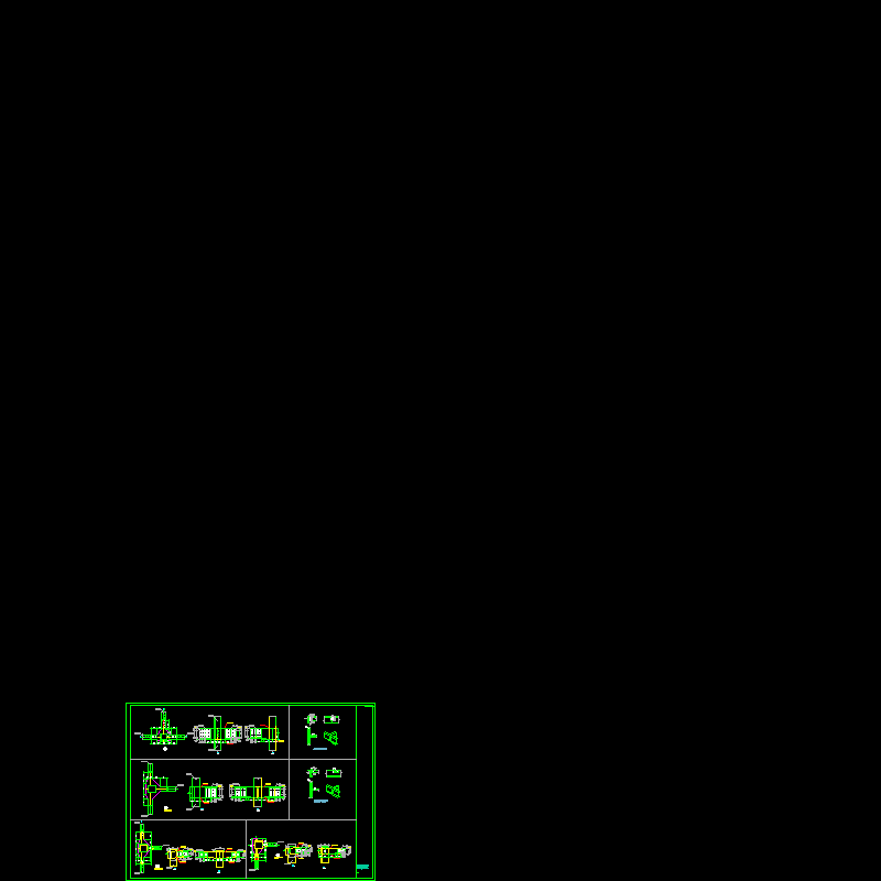 钢框架主次梁铰接连接节点构造CAD详图纸(dwg)