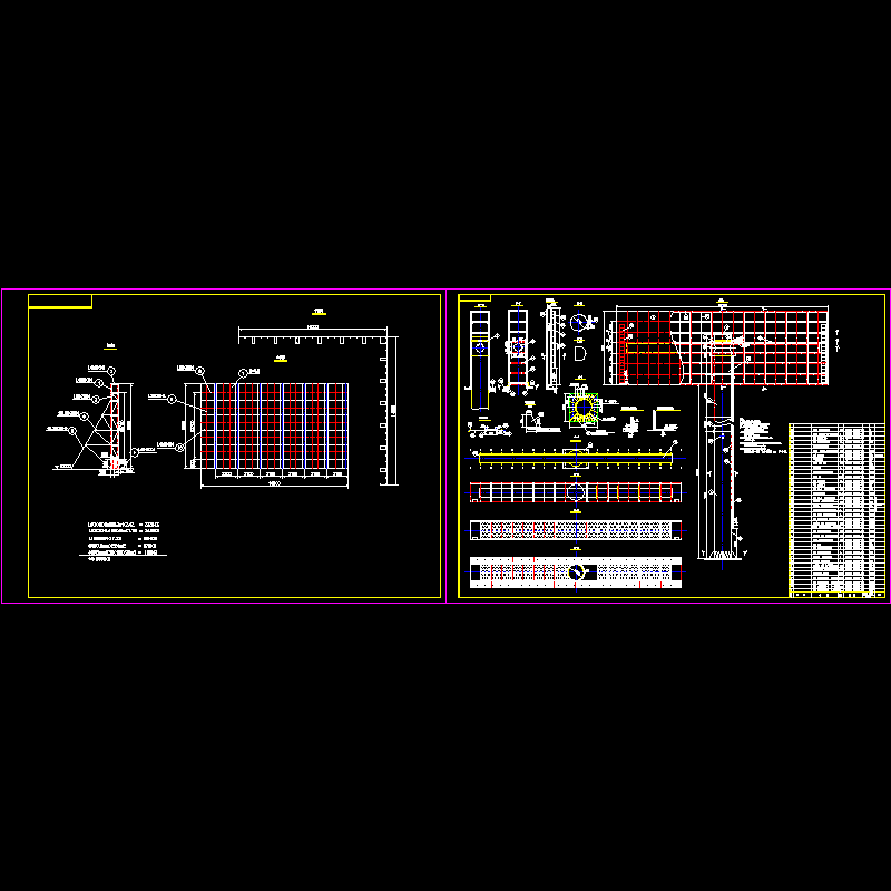 二面体高杆广告牌CAD图纸(dwg)