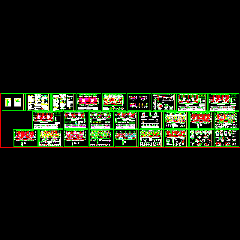15层纯剪力墙住宅结构CAD施工图纸(dwg)(6度抗震)(桩基础)