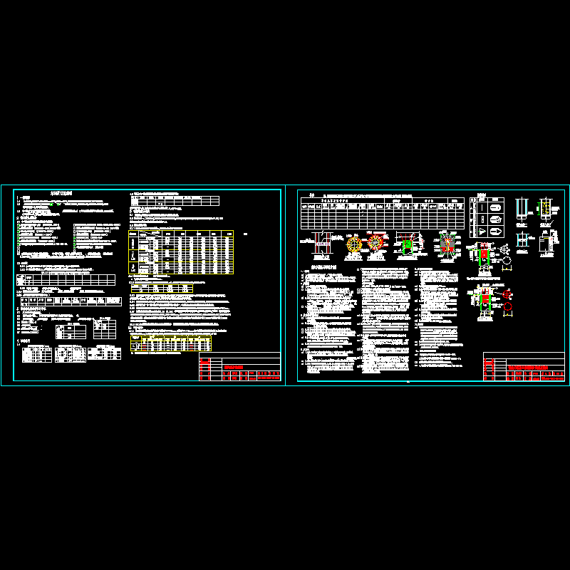 [CAD图]龙门吊结构设计说明(dwg)