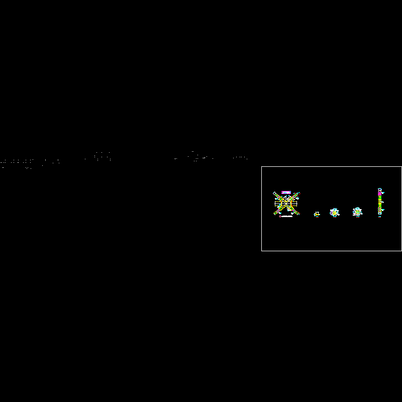 交叉支撑节点构造CAD详图纸(dwg)