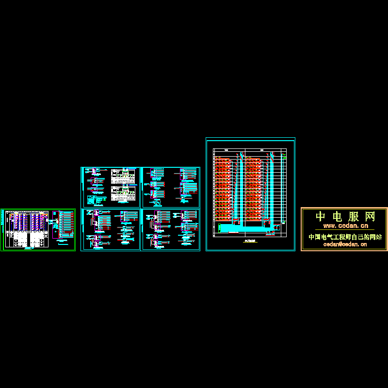 高层公寓配电系统CAD施工图纸(dwg)