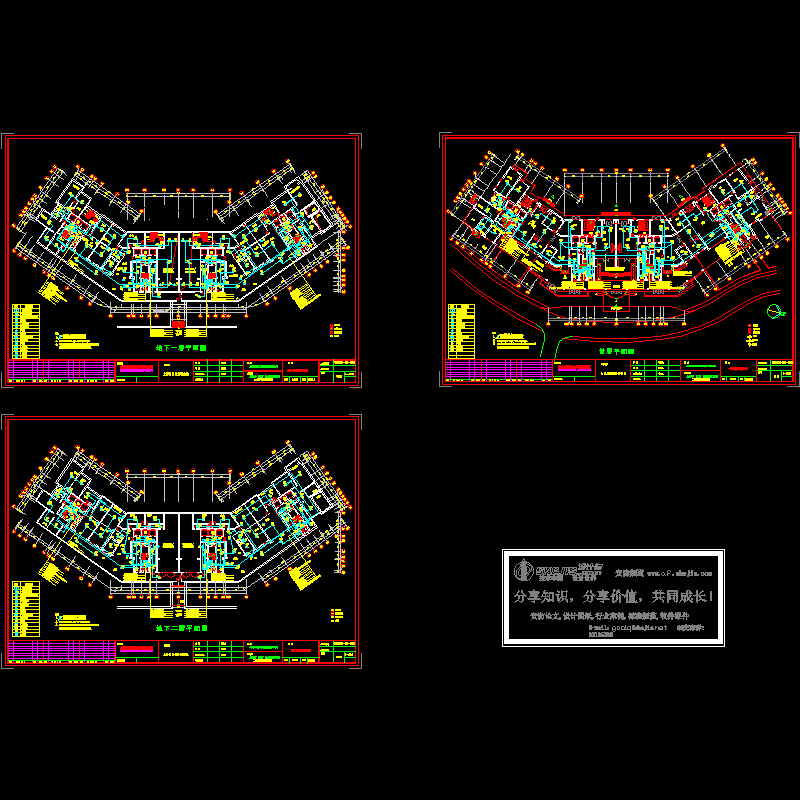 住宅消防平面CAD图纸(dwg)