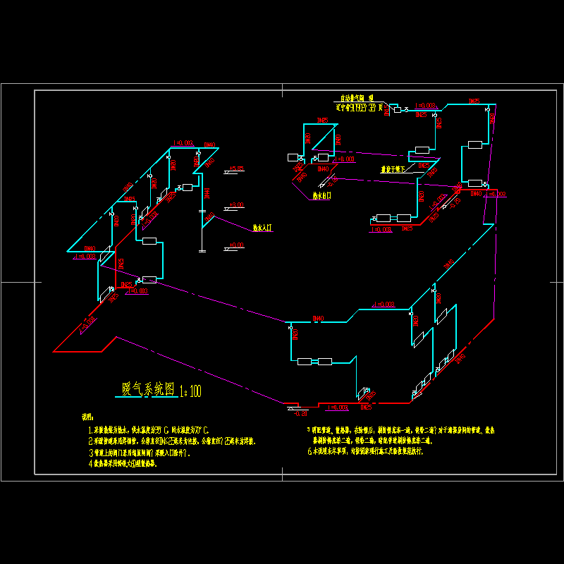 暖气系统图.dwg