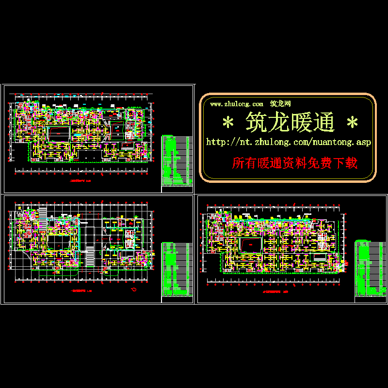 大型商场通风平面CAD图纸(dwg)