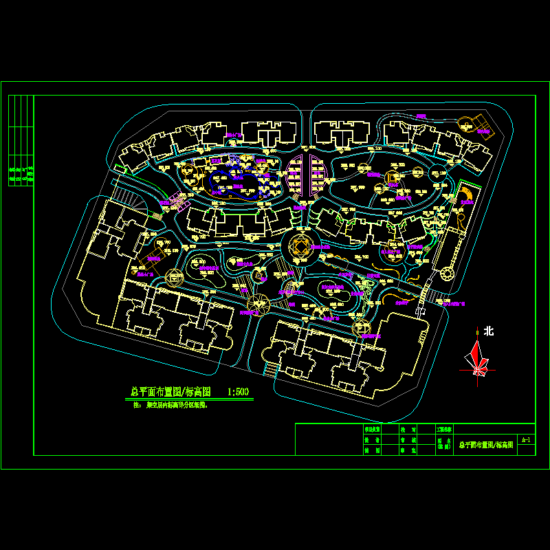 总平面布置图标高图.dwg