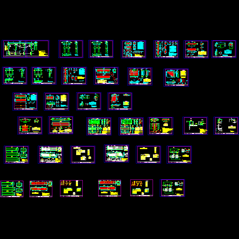 18 22 18m简支梁桥全套CAD施工图纸（37张）.dwg