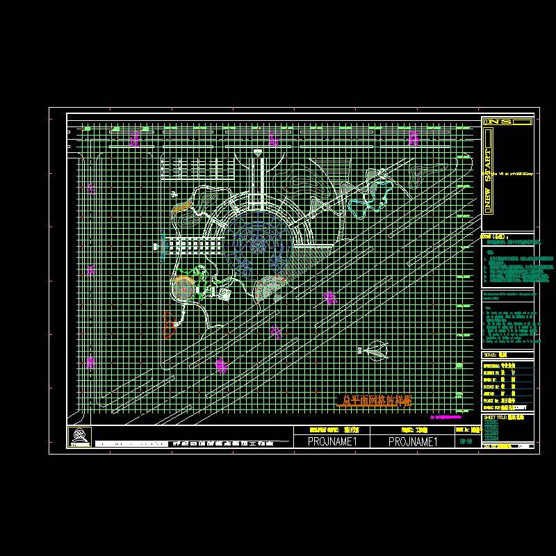 总平面网格放样图.dwg