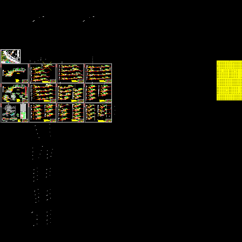 [CAD]城市防洪标准断面图纸(标准结构).dwg