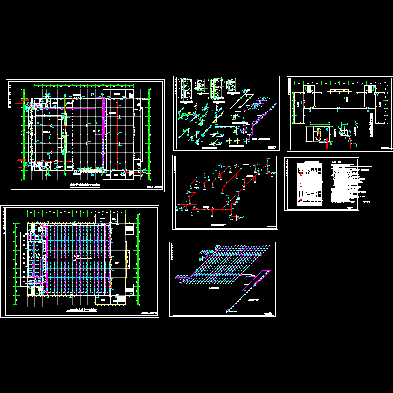 大礼堂给排水消防设计CAD图纸.dwg