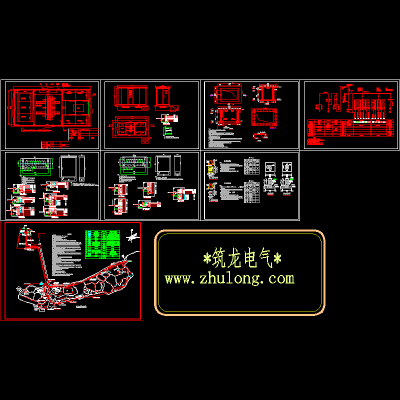 公园电气CAD施工图纸(配电系统)(dwg)