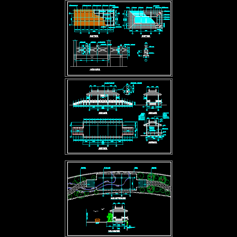 水榭施工图 - 1