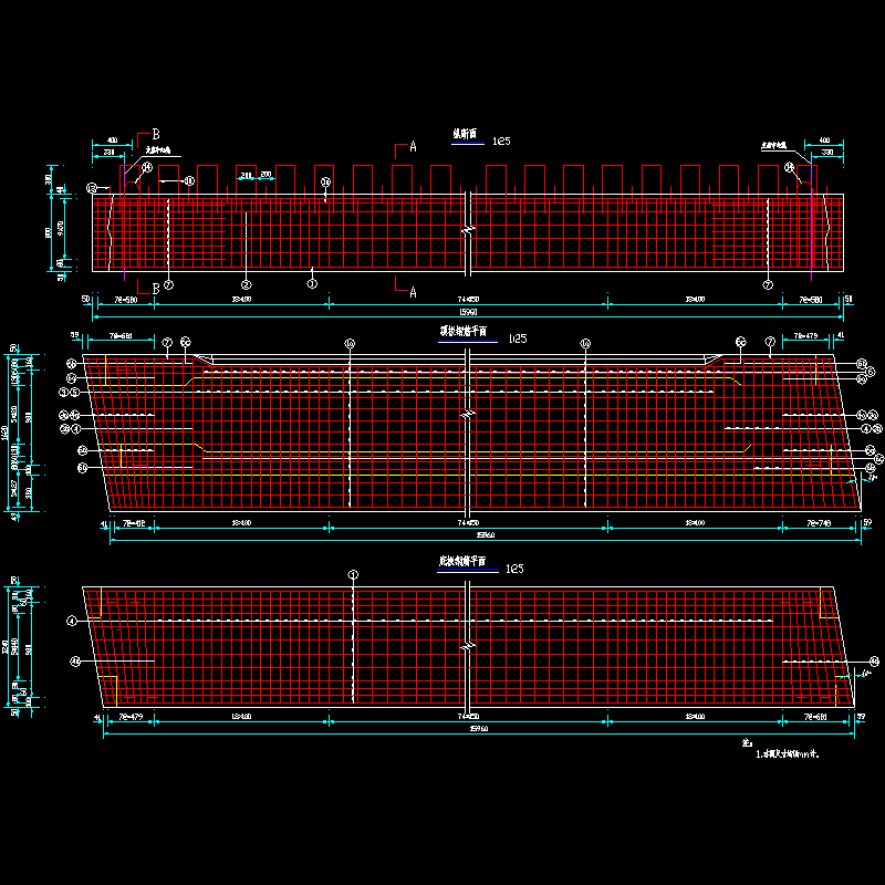 22 边板普通钢筋构造图（一）（c=380 α=10°）.dwg