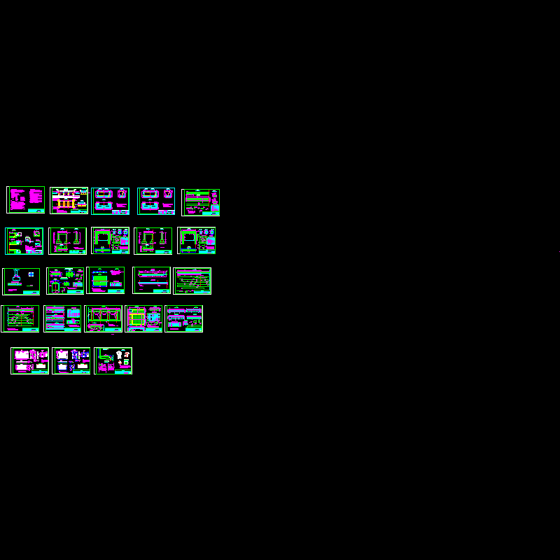 3x10m连续板桥全套CAD施工图纸（23张）.dwg