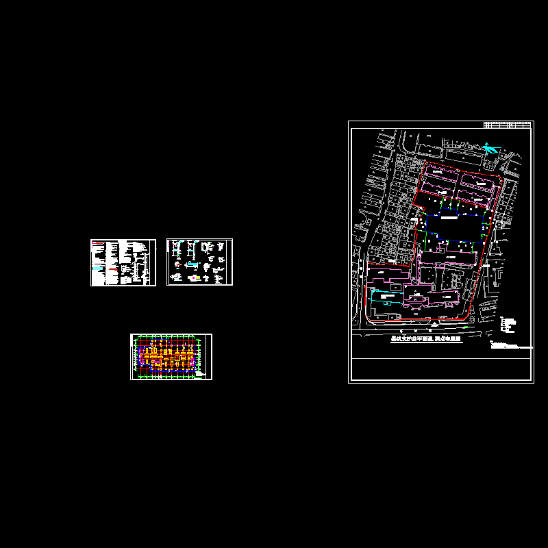 医院基坑支护结构CAD图纸（总共4页CAD图纸）.dwg