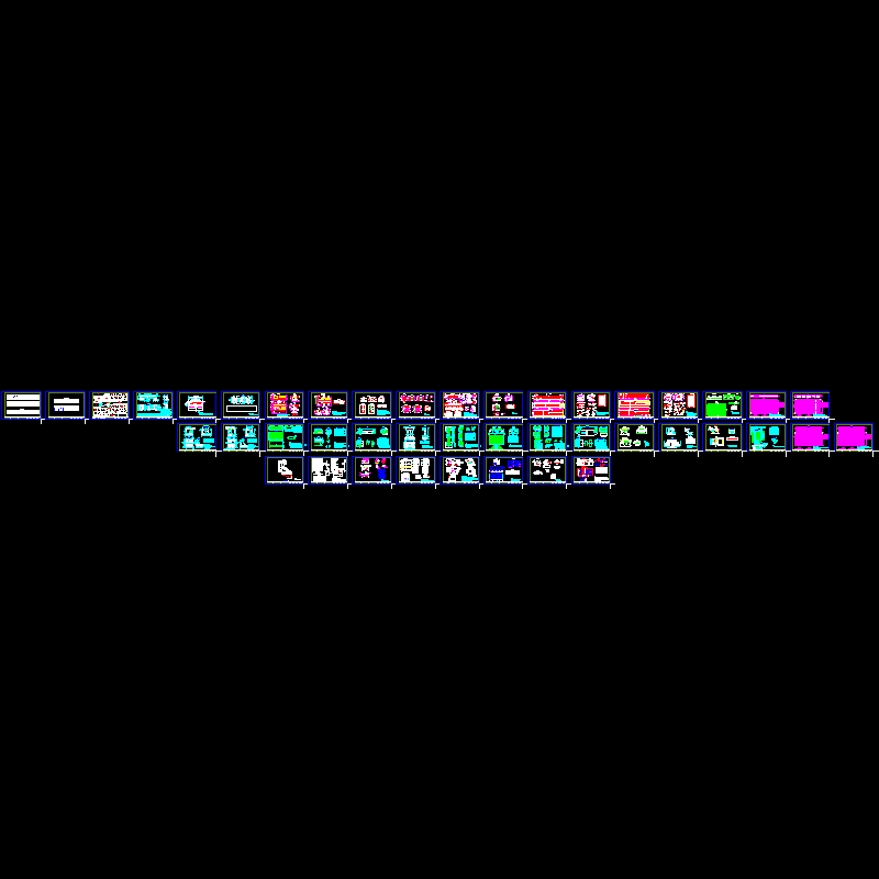 2x13m简支梁空心板桥全套CAD施工图纸（43张）.dwg